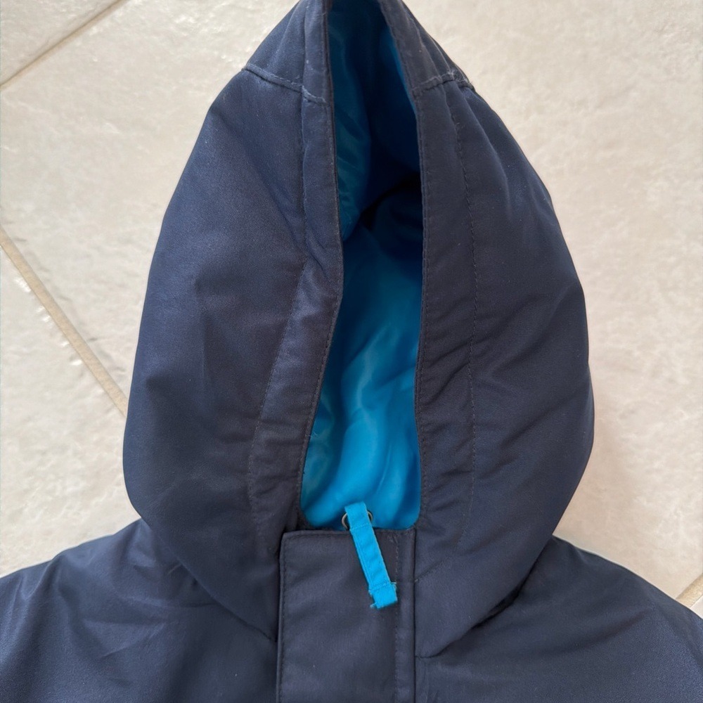 Vintage Y2K water repellent CIRCO SZ 18 MOS Blue Color Block HOODED ZIP JACKET - Picture 2 of 16